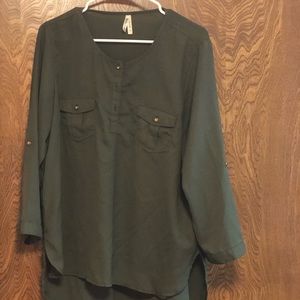 Long sleeve green top
